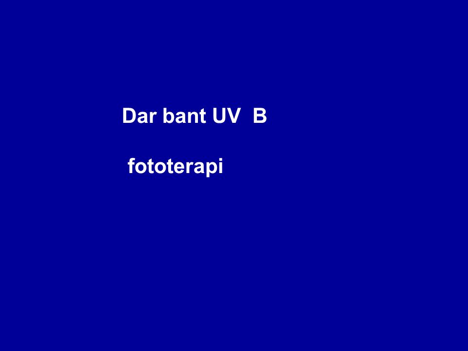 Dar bant UV B fototerapi Etki mekanizması