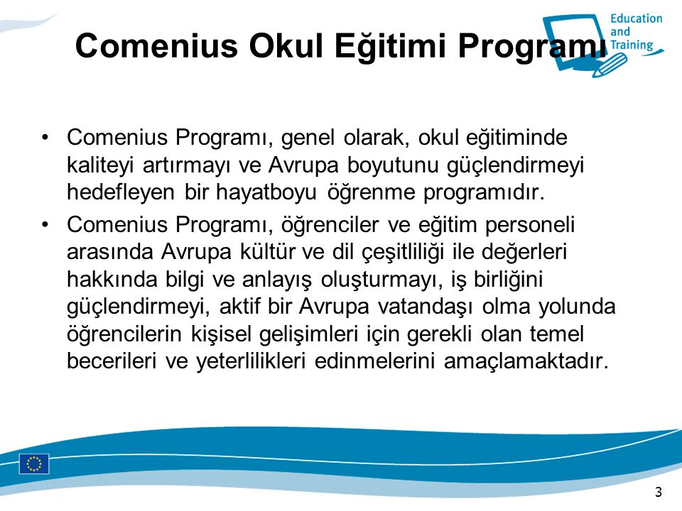 Comenius Okul Eğitimi Programı