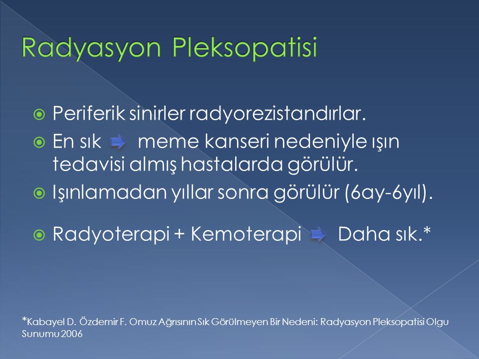 Radyasyon Pleksopatisi