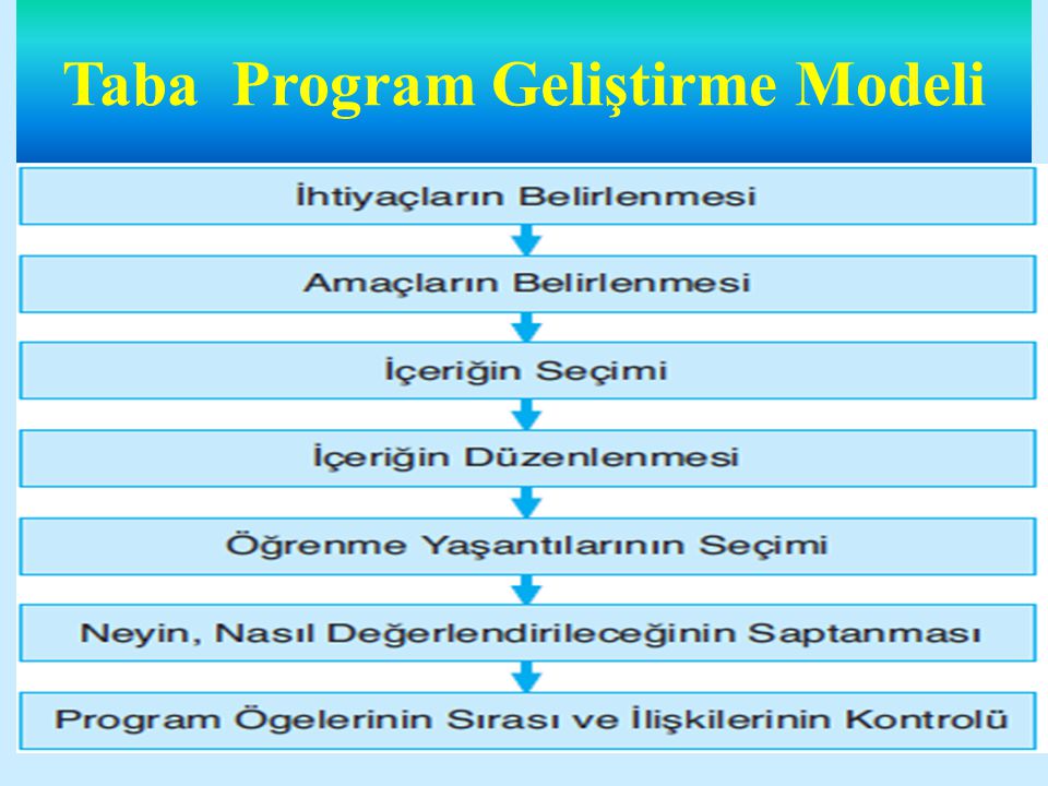 Taba Program Geliştirme Modeli