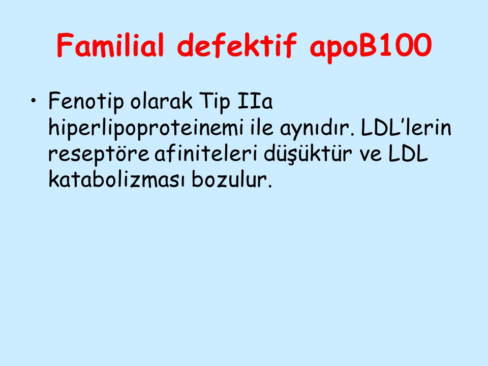 Familial defektif apoB100