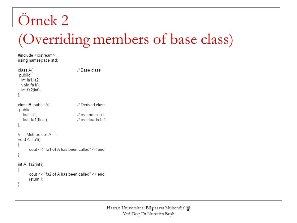 Nesneye Dayalı Programlama - Ppt Indir