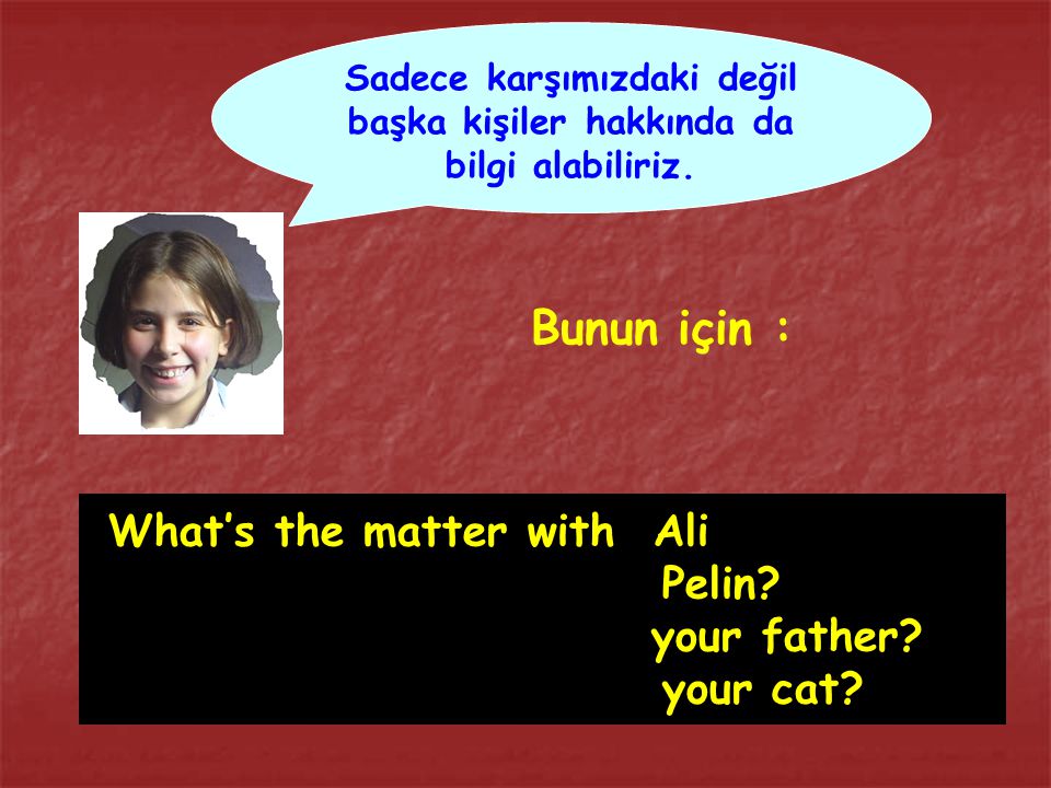 What’s the matter with Ali Pelin your father your cat