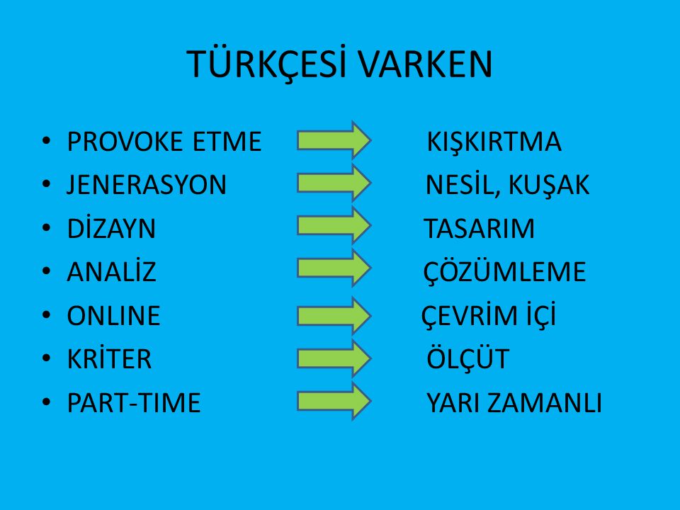 Türkçe Konusmalı