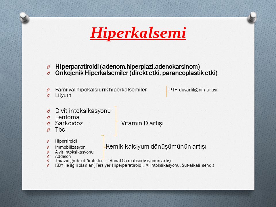 Hiperkalsemi Hiperparatiroidi (adenom,hiperplazi,adenokarsinom)