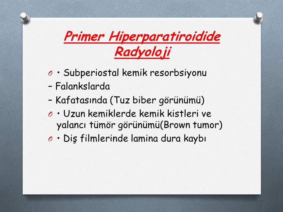 Primer Hiperparatiroidide Radyoloji