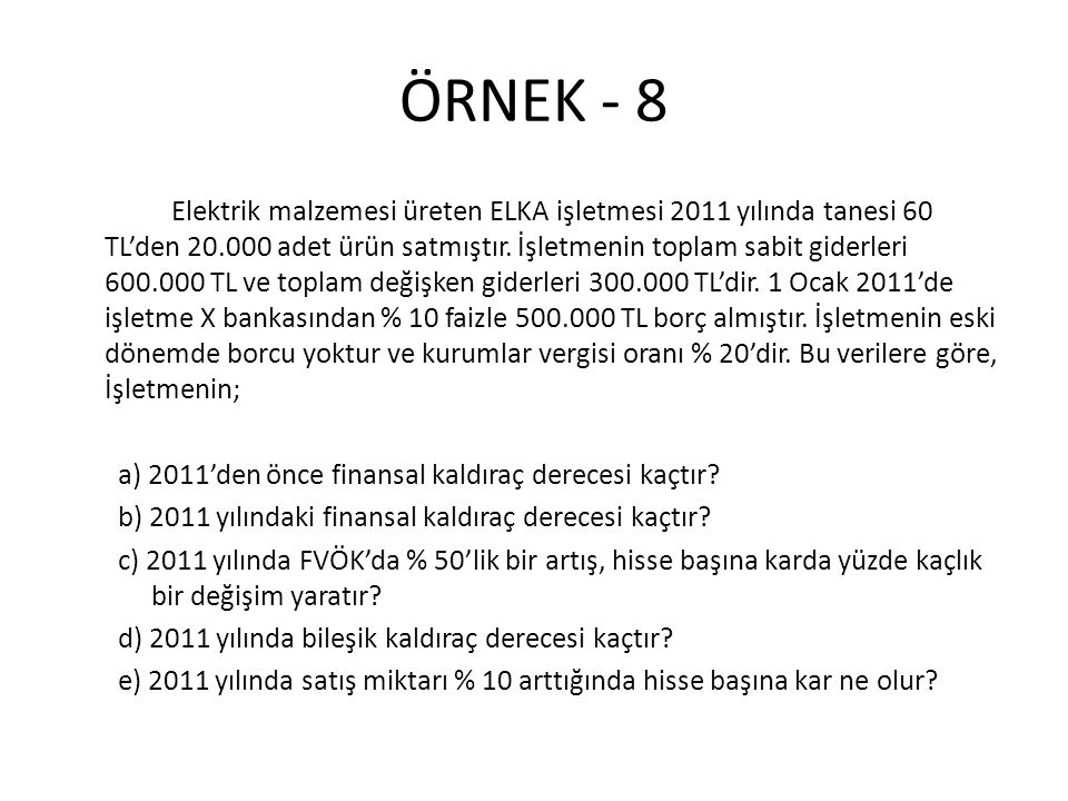 ÖRNEK - 8