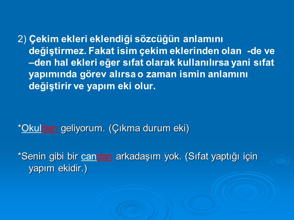 YAPI BİLGİSİ(YAPIM VE ÇEKİM EKLERİ) EKLER - Ppt Indir