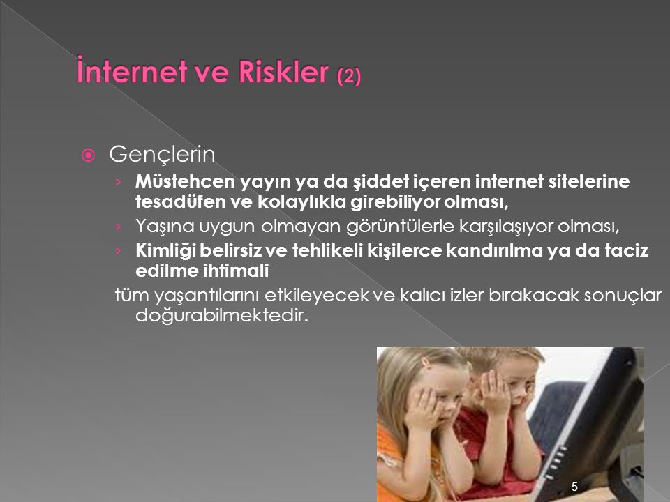 İnternet ve Riskler (2) Gençlerin