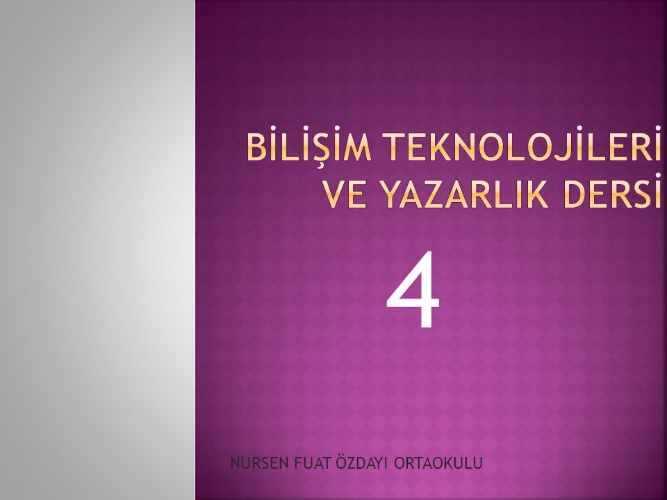 BİLİŞİM Teknolojİlerİ Ve YazarlIk Dersİ - Ppt Indir