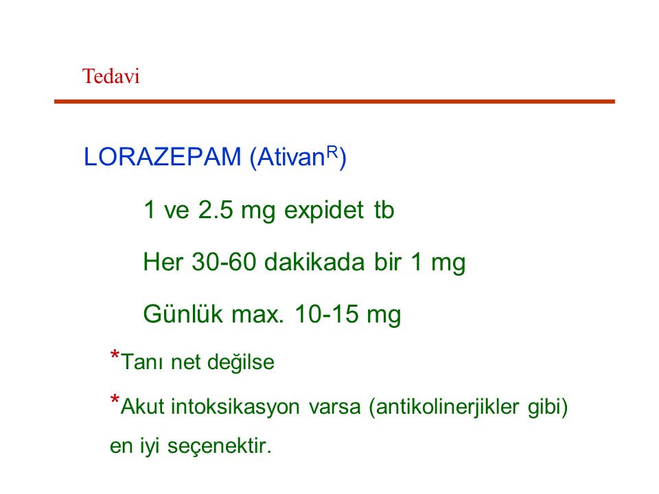 Ativan expidet 2.5 mg.20 tb