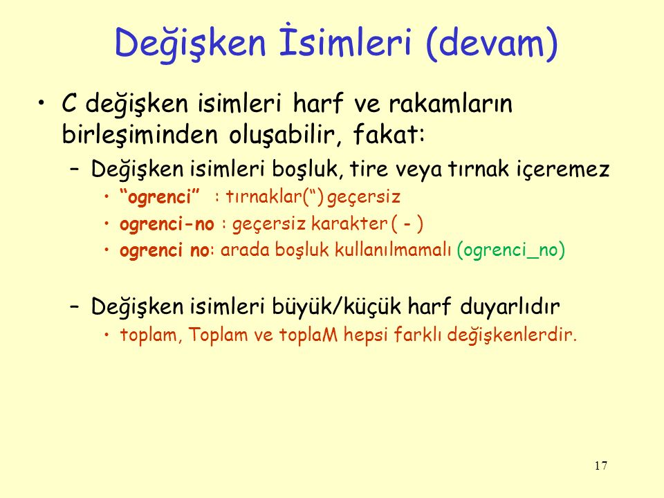 Değişken