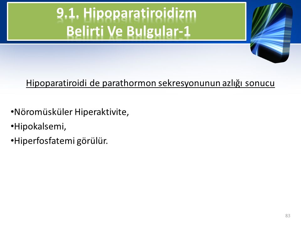 9.1. Hipoparatiroidizm Belirti Ve Bulgular-1