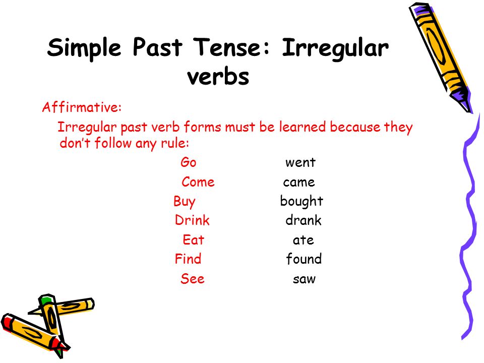 Irregular past tenses. Past simple. Past simple Irregular verbs правило. Past simple Irregular правило. Past Tenses.