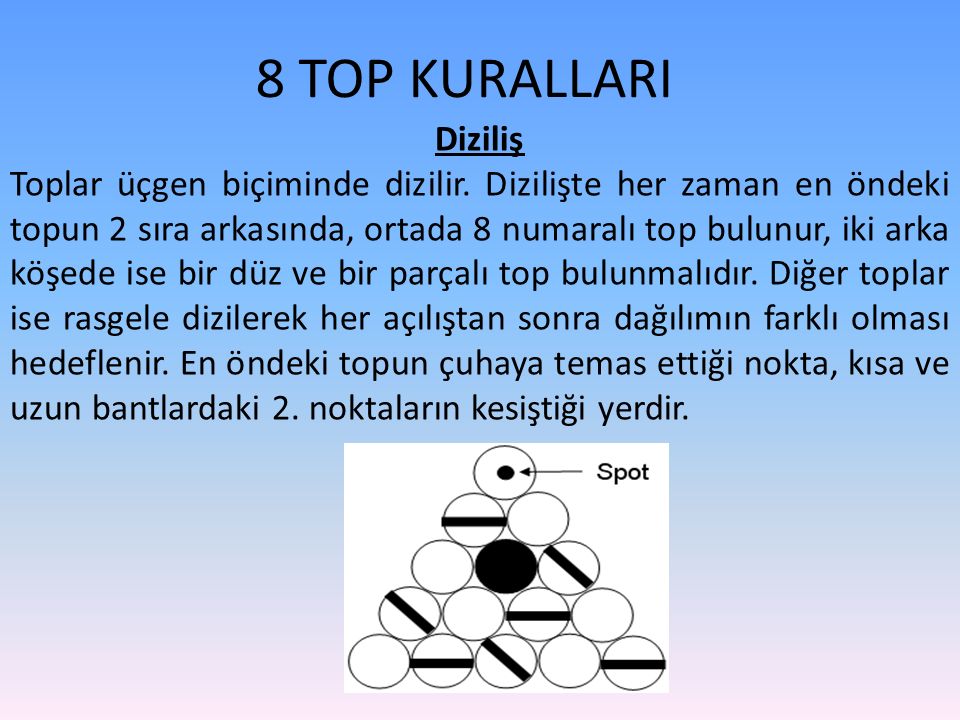 8 Top Kurallari Oyunun Amaci Ppt Indir